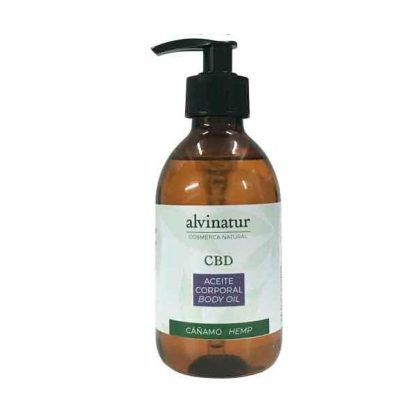 Aceite Corporal Cáñamo CBD Alvinatur - Hidratante 250ml.