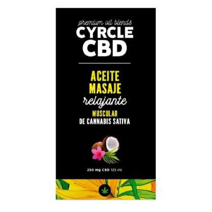 Aceite de Masaje Relajante Muscular 125 ml Cyrcle - 250 Mg.