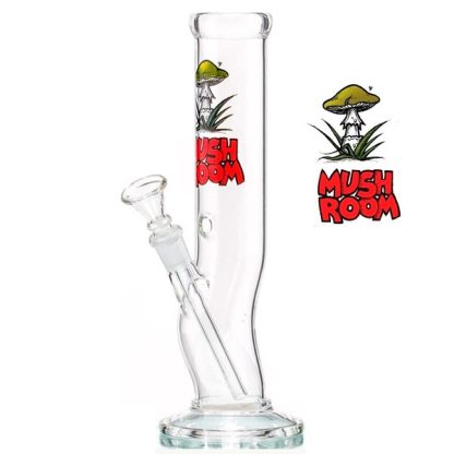 Bong Cristal Curvo Mushroom 26 cm