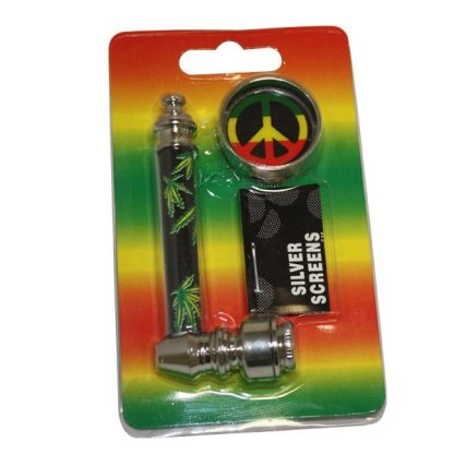 Pipa Metal Rosca + Rejilla + Grinder