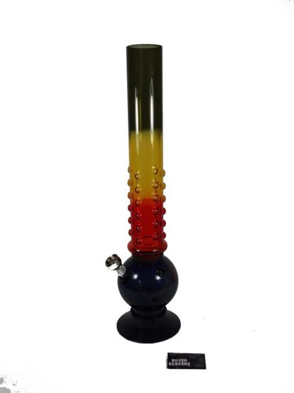 Bong acrílico tricolor 31 cm.